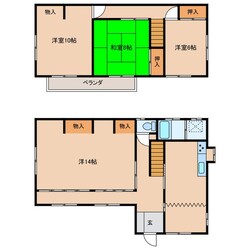 四日市駅 徒歩19分 1階の物件間取画像